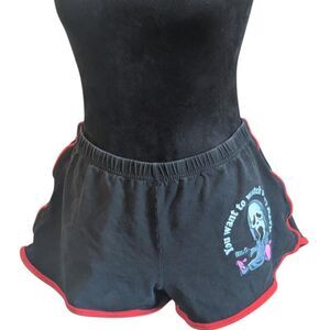 Ghost Face "You Want to Watch Scary Movie?" Lounge Shorts, Size XL